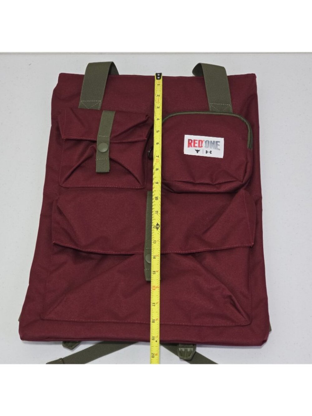 Under Armour Project Rock One Gym Lightweight Sack  / Burgundy Color - Picture 4 of 11